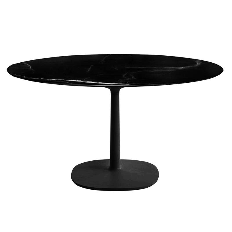ムルティプロラウンド120（マーブルブラック/ブラック） テーブル