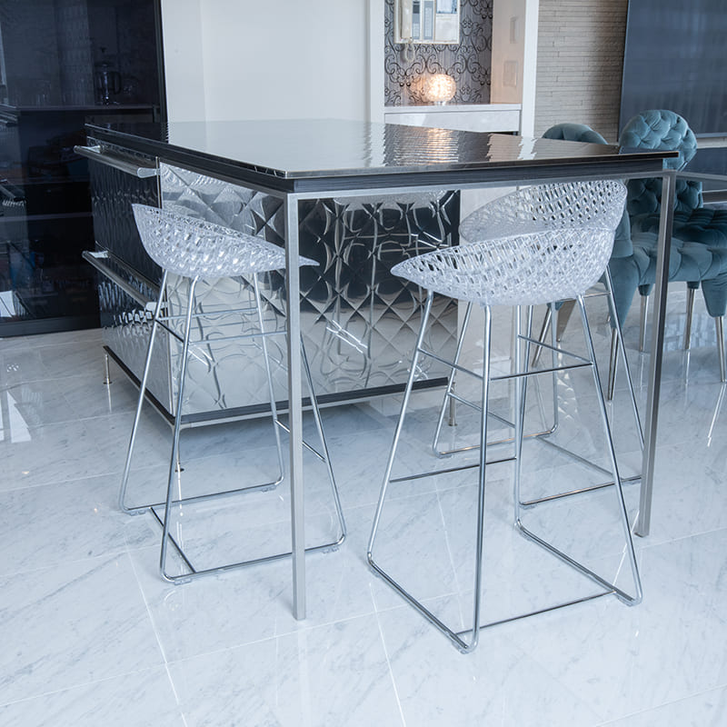 Kartell カルテル　スマトリック　チェア　椅子 Kartell｜カルテル】相性抜群！グロッシーテーブル×スマトリック