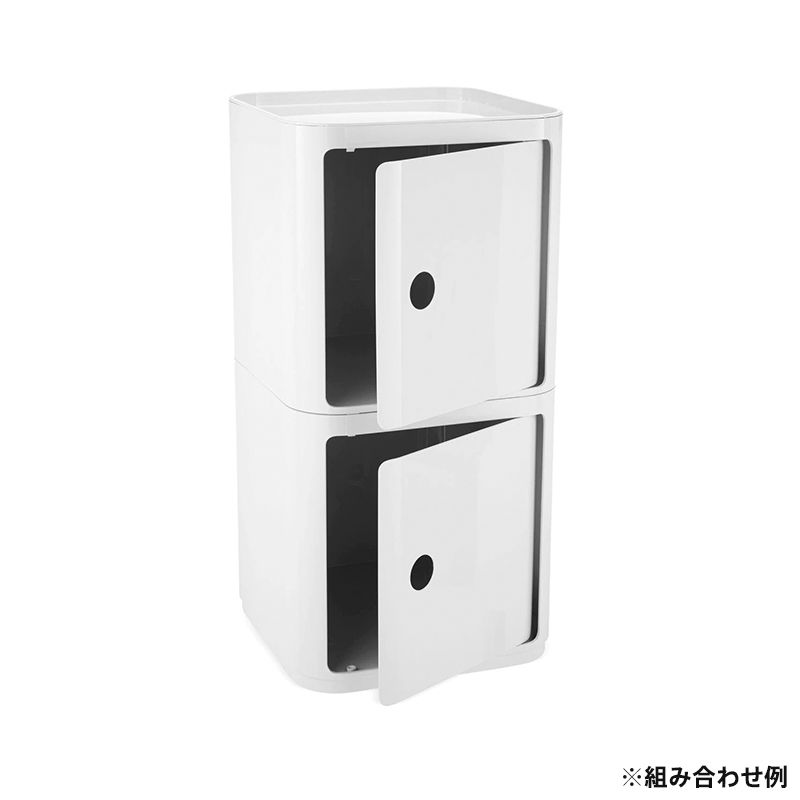 【タバサ】Kartell　カルテル　スクエアエレメント カルテル / Kartell コンポ二ビリ Square Element 3段