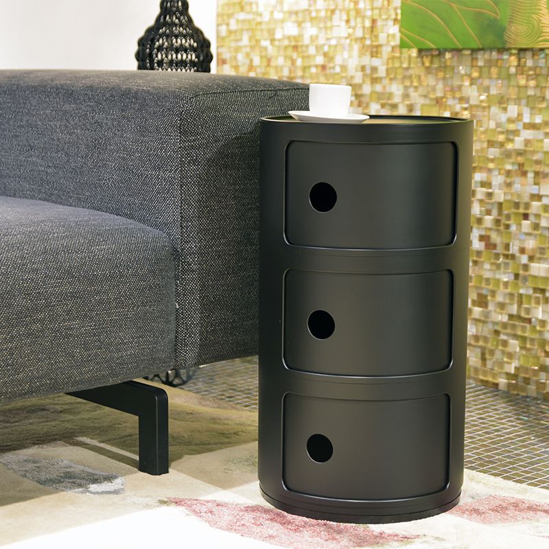 コンポニビリ 黒 3段 コンポニビリ3 マット｜Kartell｜カルテルオフィシャルサイト