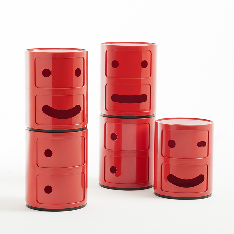 Kartell Componibili カルテル コンポニビリ レッド コンポニビリスマイル｜Kartell｜カルテルオフィシャルサイト