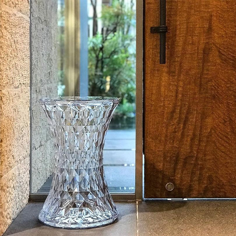 美品 Kartell STONE カルテル ストーン スツール クリスタル ④ Stone/ストーン スツール ［Kartell・カルテル/デザイン：マルセル