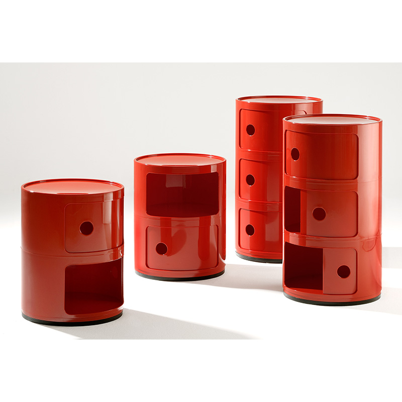 【正規品】Kartell カルテル社　コンポニビリ3段 レッド コンポニビリ3｜Kartell｜カルテルオフィシャルサイト｜イタリア製