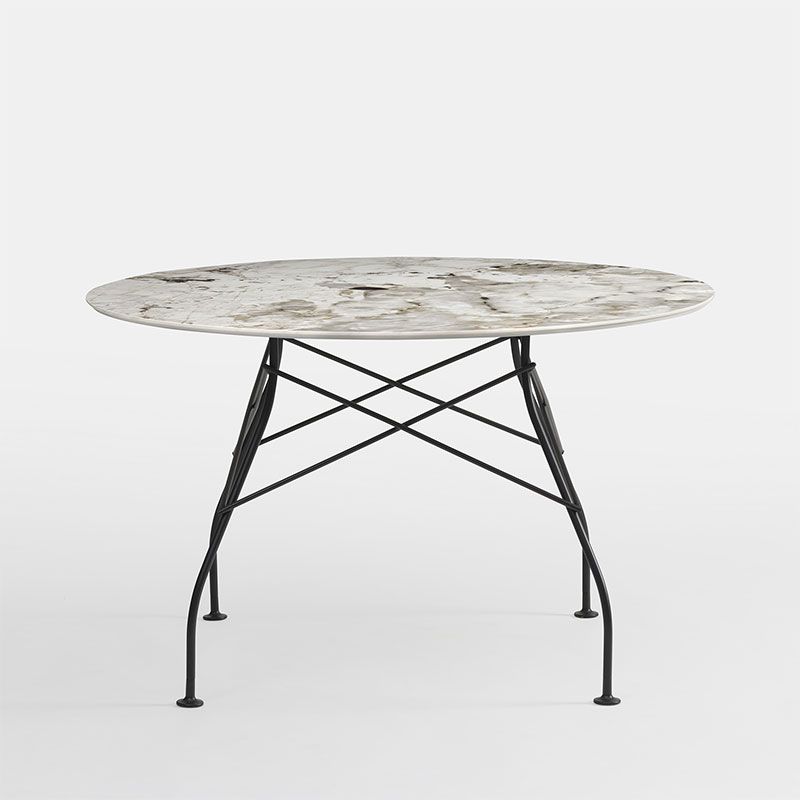 グロッシーラウンド128(トップ ナチュレツンドラ/フレーム ブラック