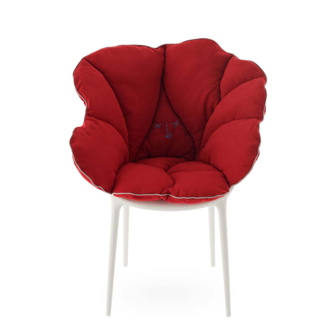 【セット品】アリスズフラワーズクッションレッドxマスターズホワイト