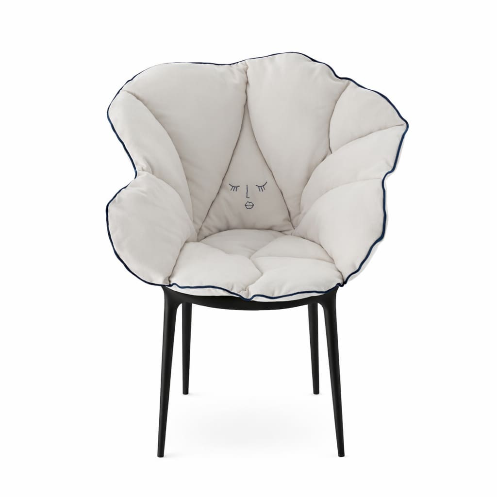 【セット品】アリスズフラワーズクッションホワイトxマスターズブラック