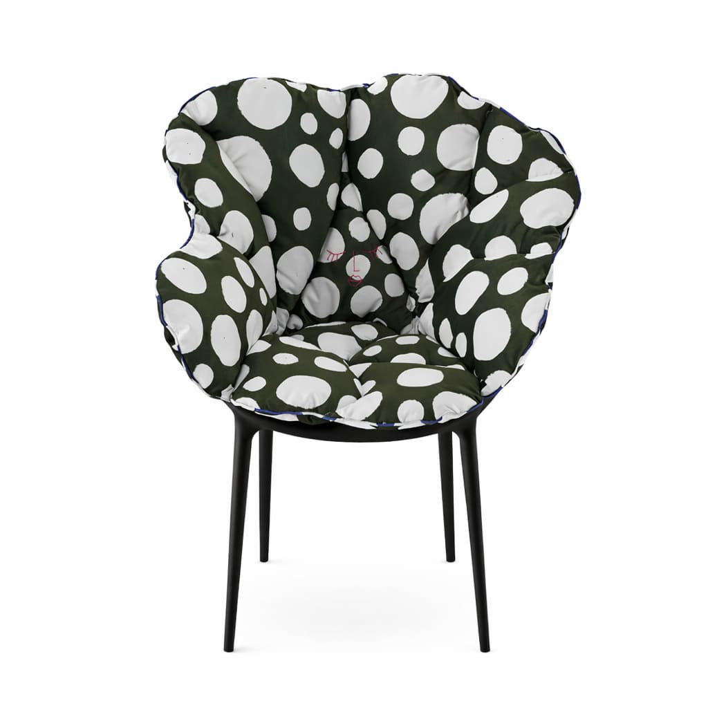 【セット品】アリスズフラワーズクッショングリーンポルカドットxマスターズブラック