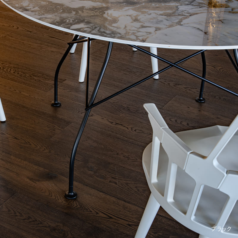 グロッシーラウンド128(トップ ナチュレツンドラ/フレーム ブラック