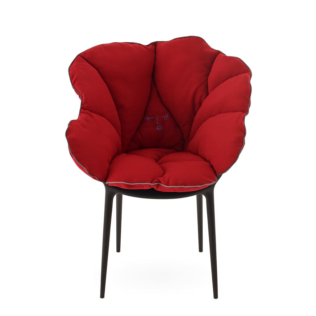 【セット品】アリスズフラワーズクッションレッドxマスターズブラック