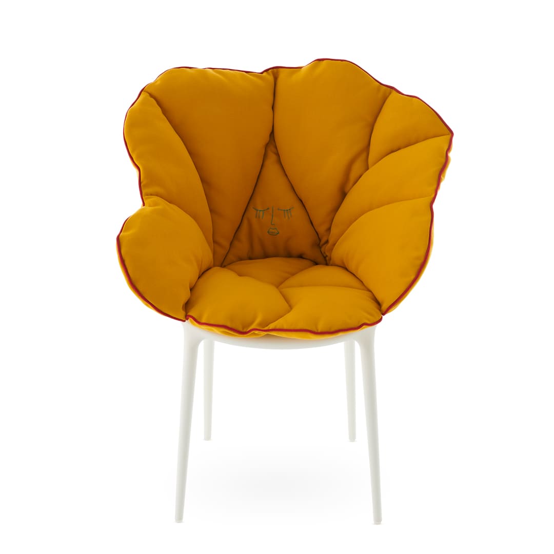 【セット品】アリスズフラワーズクッションイエローxマスターズホワイト