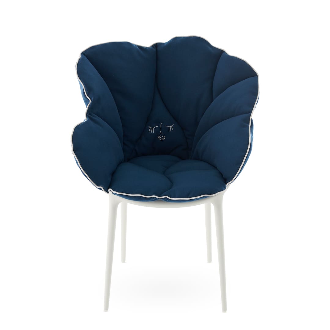 【セット品】アリスズフラワーズクッションブルーxマスターズホワイト