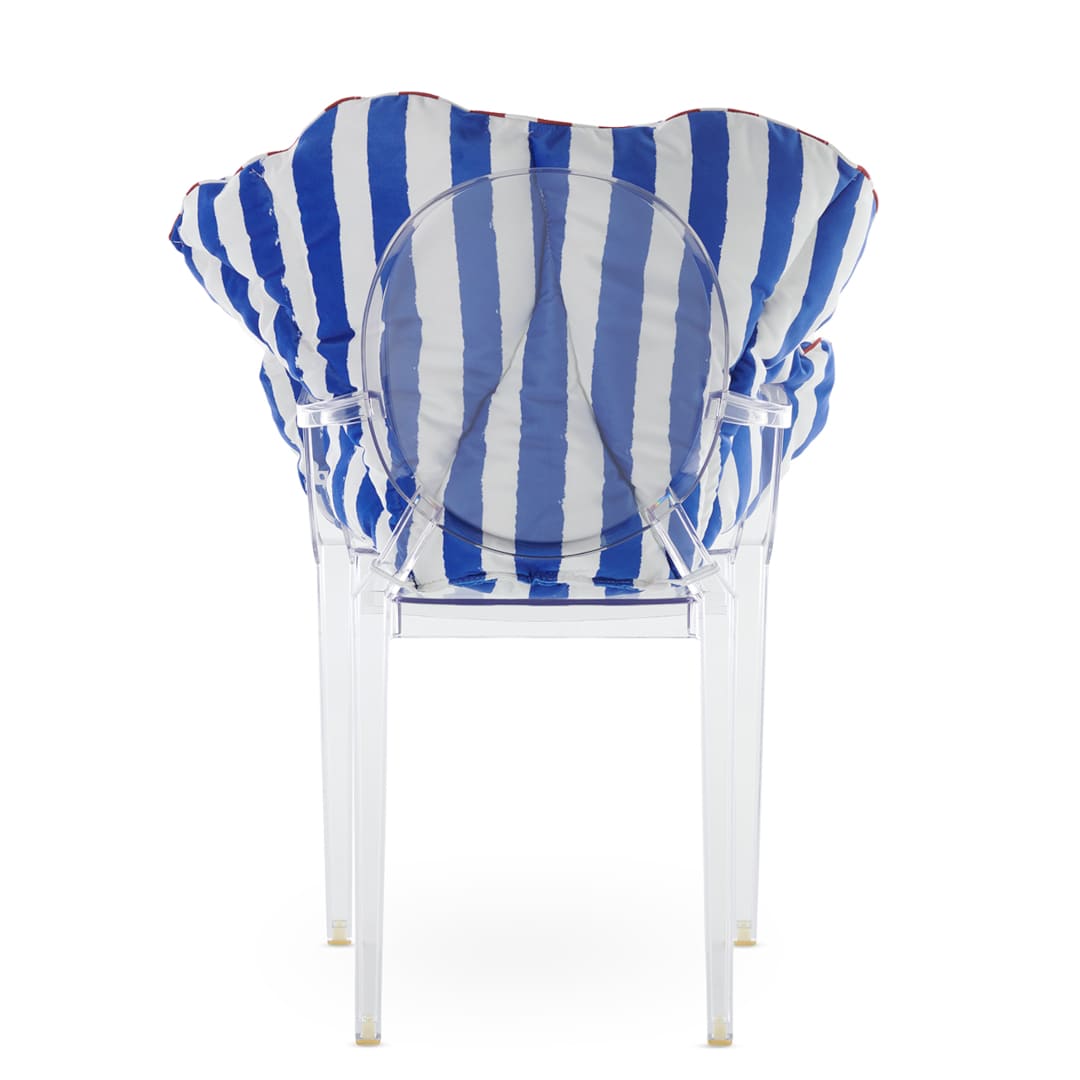 【セット品】アリスズフラワーズクッションブルーストライプxルイゴースト