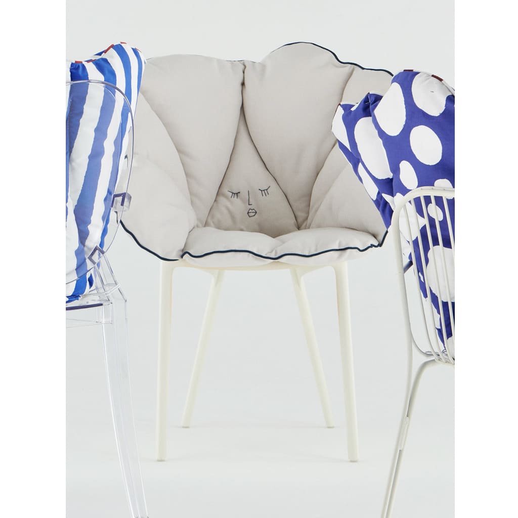 【セット品】アリスズフラワーズクッションホワイトxエーアイホワイト