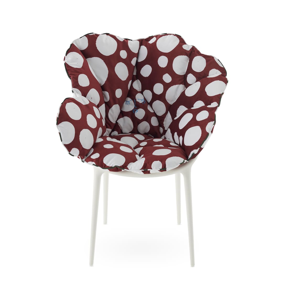 【セット品】アリスズフラワーズクッションレッドポルカドットxマスターズホワイト