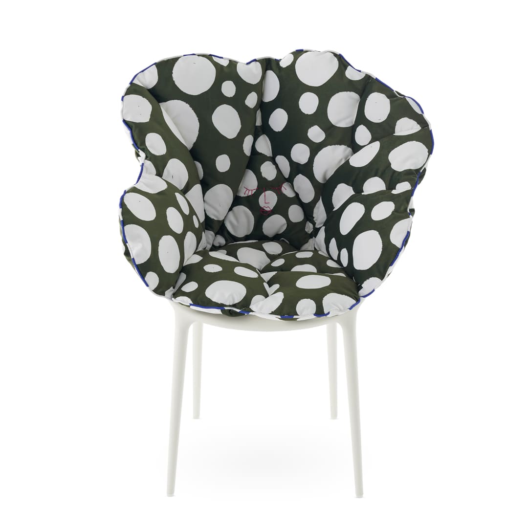 【セット品】アリスズフラワーズクッショングリーンポルカドットxマスターズホワイト