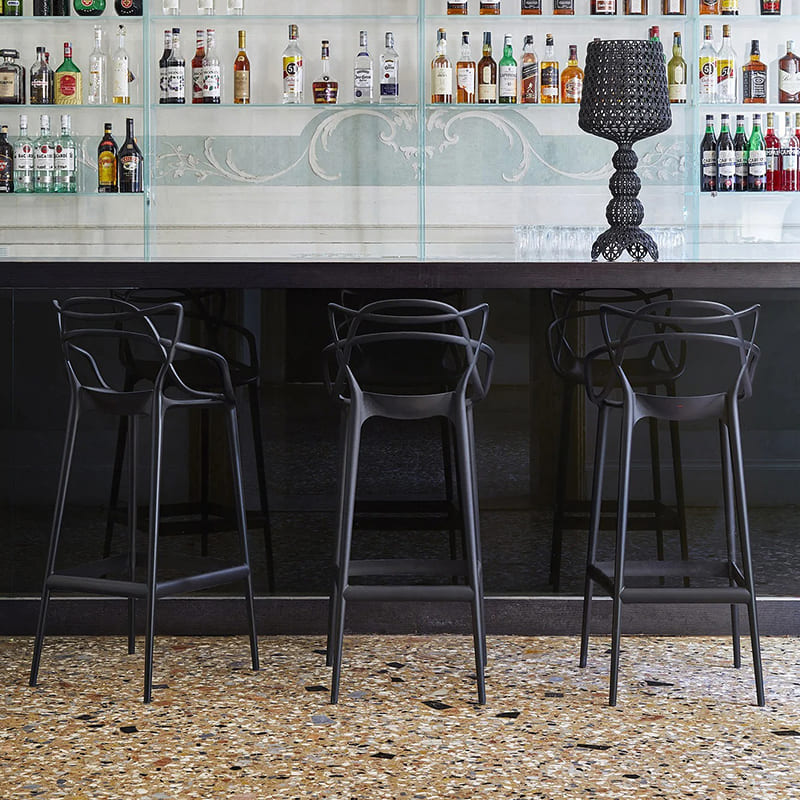 カルテル MASTERS STOOL/マスターズスツールハイ 75 ブラック Kartell 椅子 中古家具 店頭引取歓迎 R4251) マスターズスツールハイ 75｜Kartell｜カルテルオフィシャルサイト