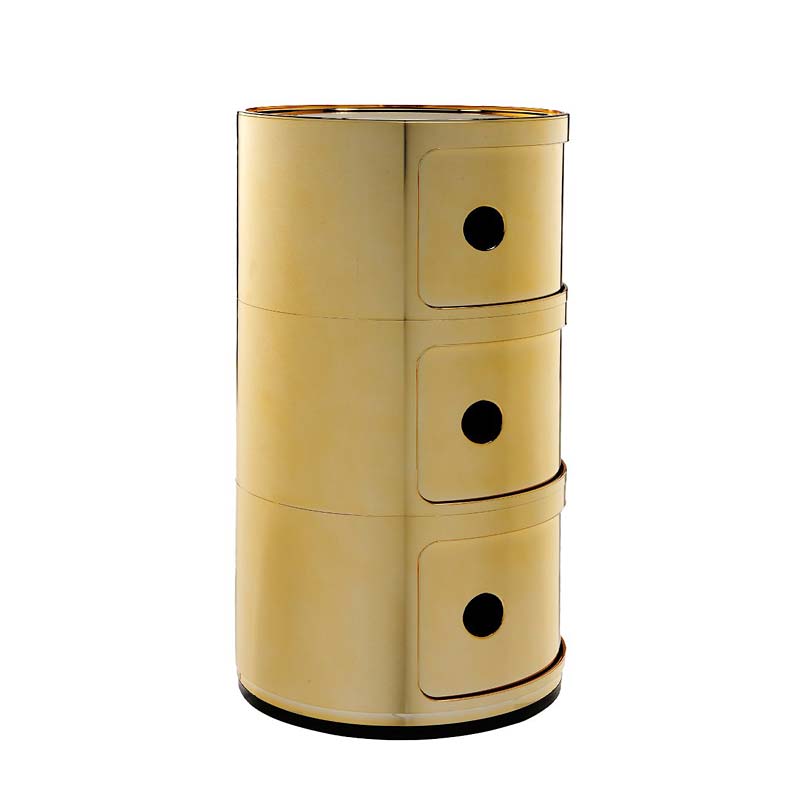 カルテルKartell コンポニビリ　3段キャビネット　イタリア製　茶色 コンポニビリ3｜Kartell｜カルテルオフィシャルサイト｜イタリア製