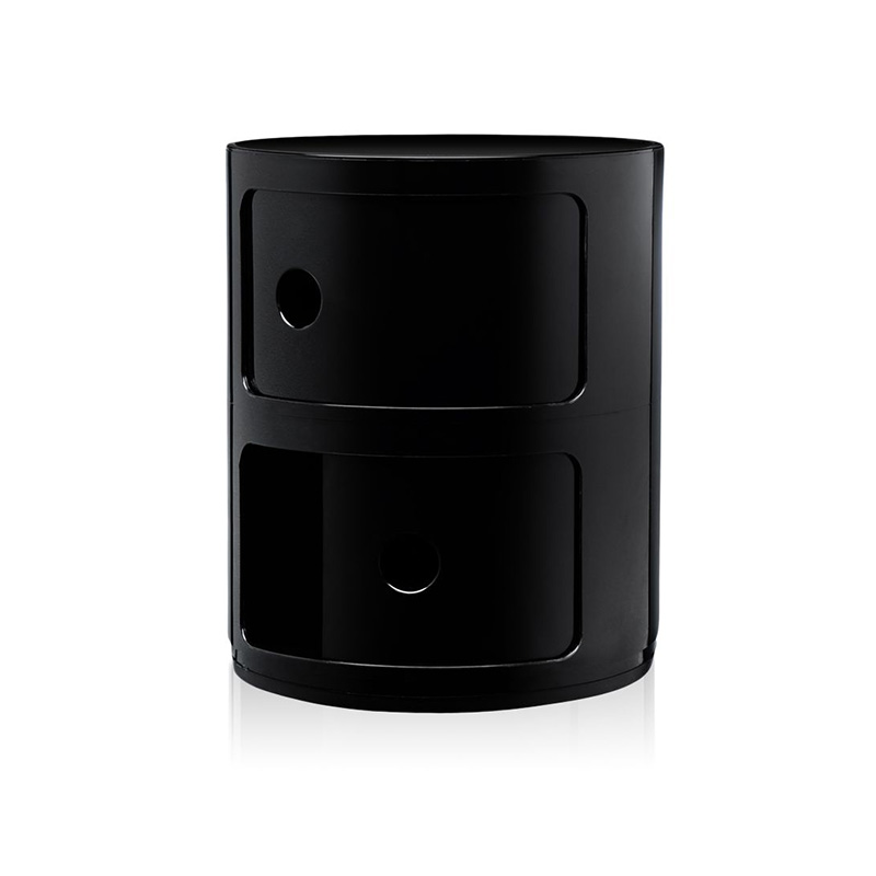 【正規品】Kartell ブラック　カルテル コンポニビリ 3段 コンポニビリ3 マット｜Kartell｜カルテルオフィシャルサイト