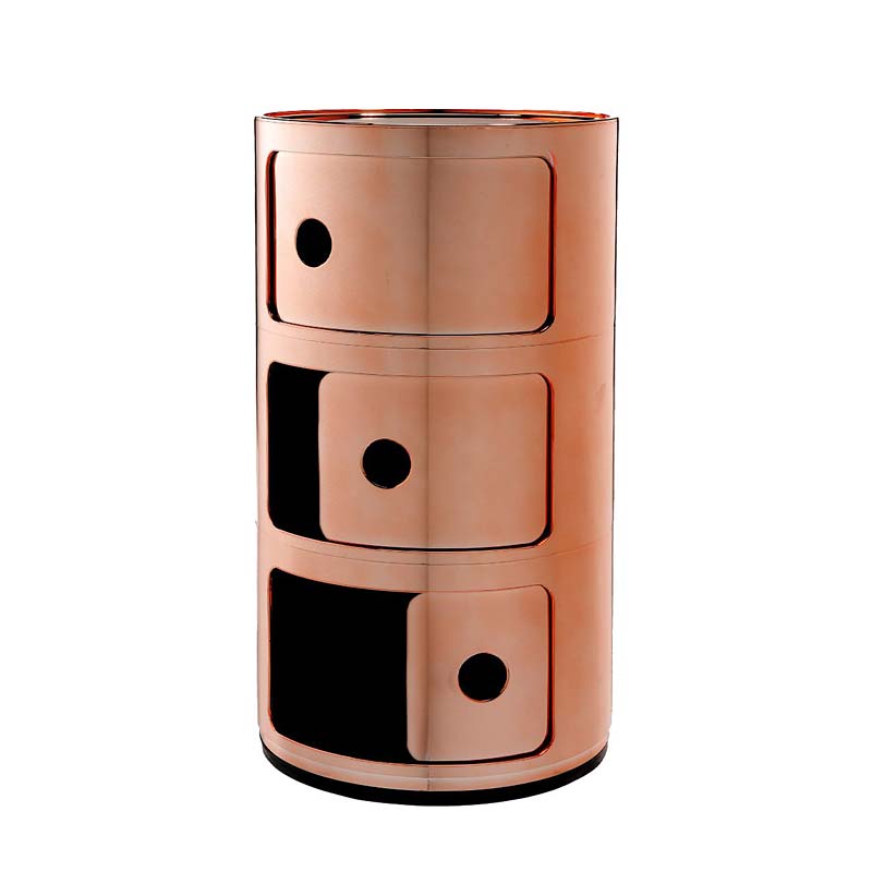 【正規品】Kartell ブラック　カルテル コンポニビリ 3段 コンポニビリ3 マット｜Kartell｜カルテルオフィシャルサイト