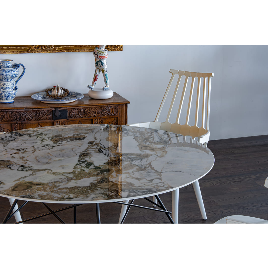 グロッシーラウンドブラック脚/カムバックセット｜Kartell｜カルテル