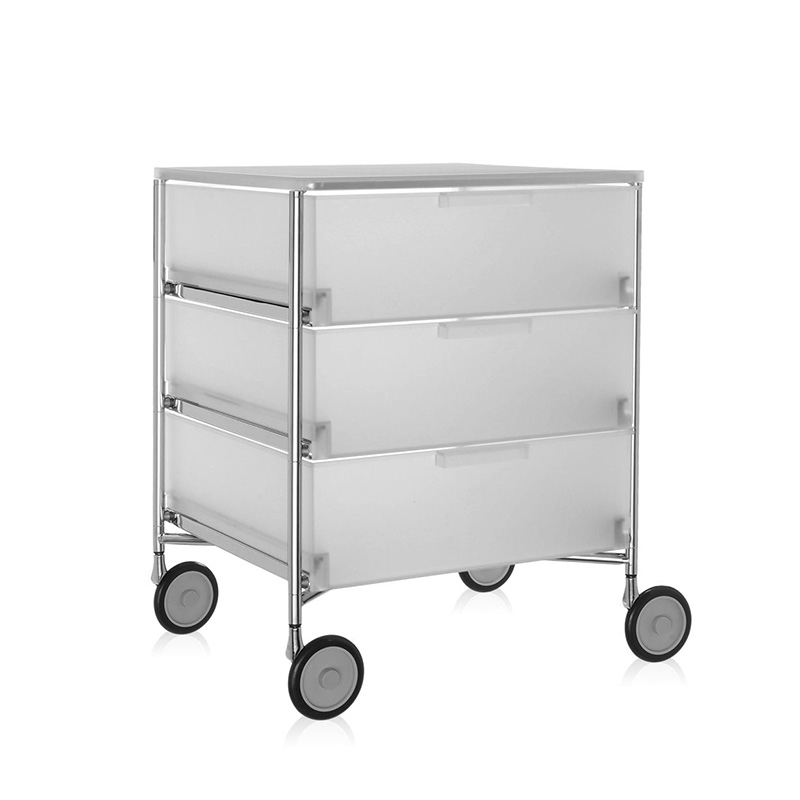 ■Kartell カルテル■MOBIL モビル 3段 ワゴン 収納 キャビネット モビル3ワゴン（引出し3）｜Kartell｜カルテルオフィシャルサイト